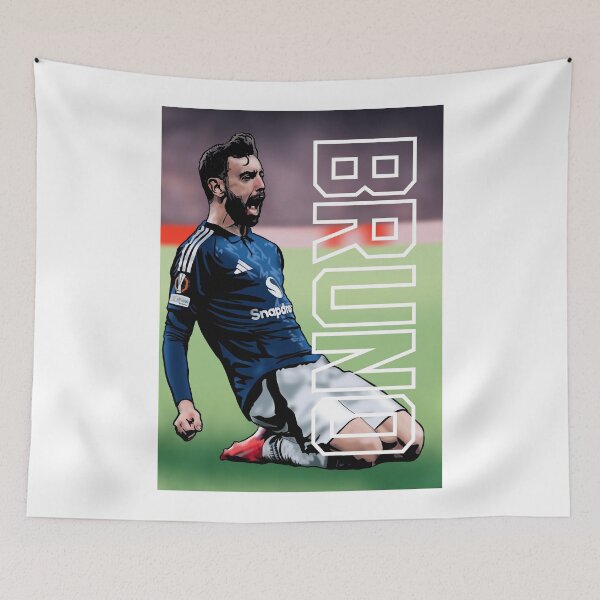 Item preview, Bruno Fernandes – Héroe del Manchester United | Gloria en la semifinal de la Europa League designed and sold by GrizzlyCollective.