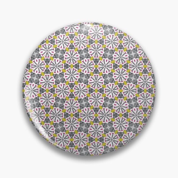 Item preview, Seamless Pattern with Floral Shapes in Gray, Bright Green and Pink Tones designed and sold by HappyHavenStu.