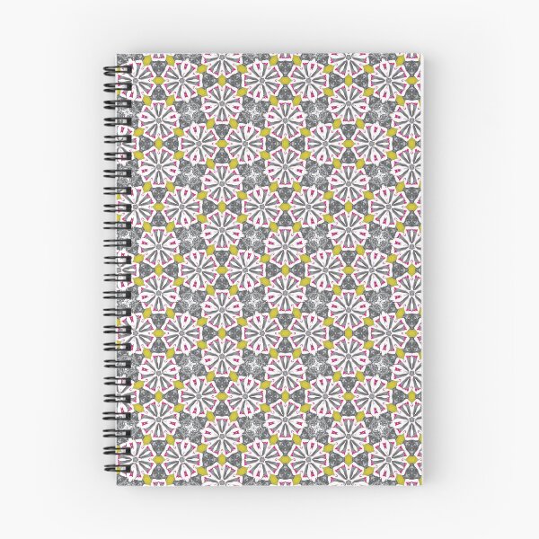 Item preview, Seamless Pattern with Floral Shapes in Gray, Bright Green and Pink Tones designed and sold by HappyHavenStu.
