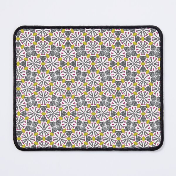 Item preview, Seamless Pattern with Floral Shapes in Gray, Bright Green and Pink Tones designed and sold by HappyHavenStu.