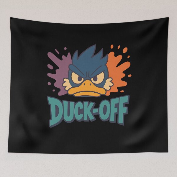 Item preview, Duck-Off Cartoon – Angry Duck with Attitude designed and sold by Fragy72.