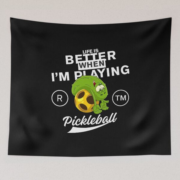 Item preview, Happy pickleball player designed and sold by Peerless-Prime.