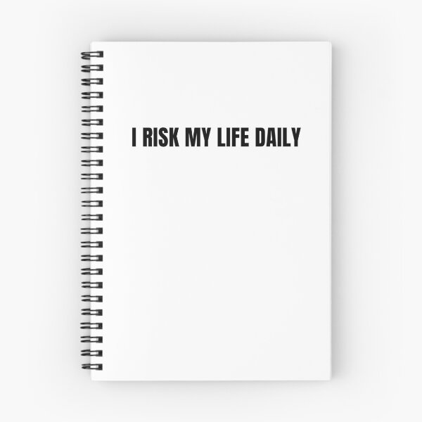 Item preview, I Risk My Life Daily - Driving Legends (Black Text) designed and sold by IgnitionWorks.