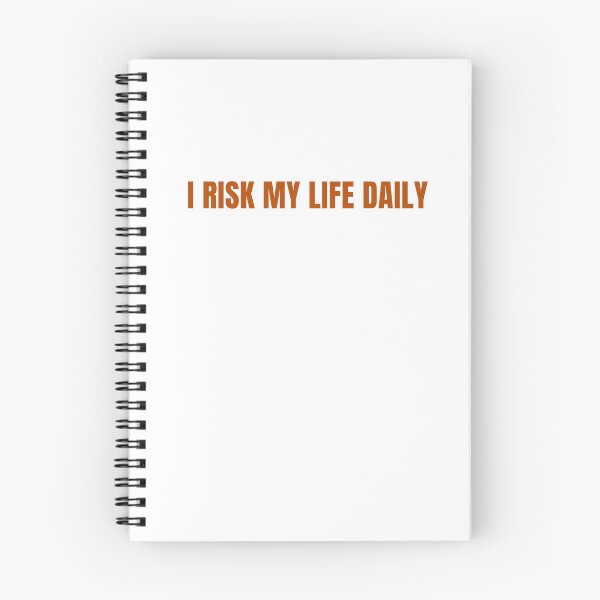Item preview, I Risk My Life Daily - Driving Legends (Burnt Orange Text) designed and sold by IgnitionWorks.