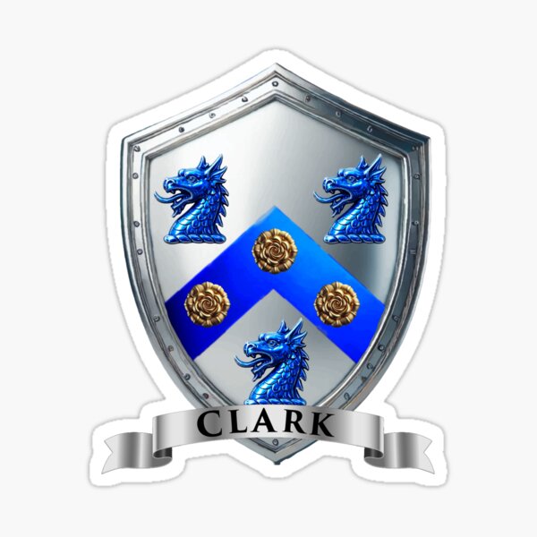Item preview, Clark Crest Shield designed and sold by Highlandkings.