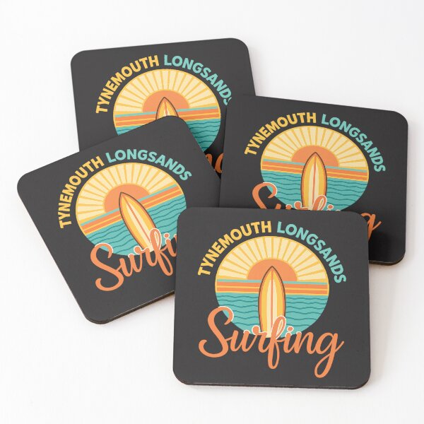 Item preview, Tynemouth Longsands Surfing Sunset Surfboard designed and sold by MerchByCraig.