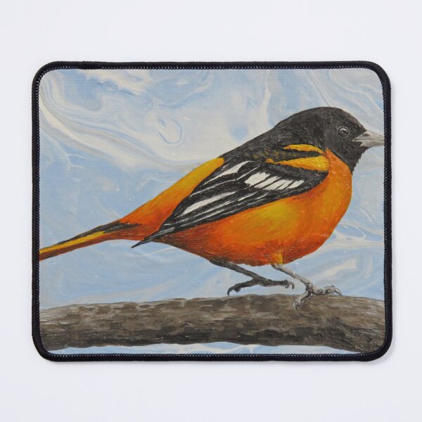 Item preview, Male Baltimore Oriole Settling on A Branch designed and sold by Magpie's Miscellany.