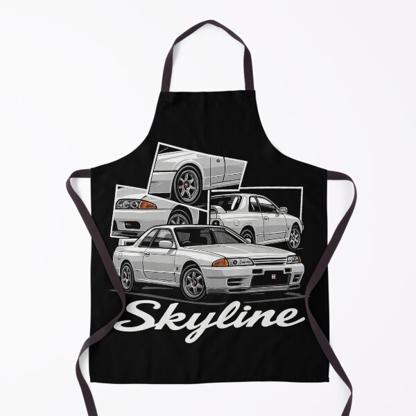 Item preview, Nissan R32 Skyline GTR White JDM Art – Retro Tuned Car Illustration for Skyline Fans designed and sold by TheArtOfCar.