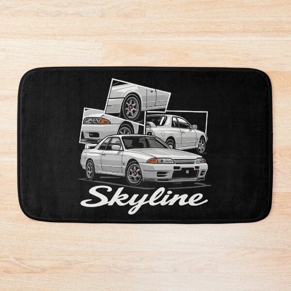 Item preview, Nissan R32 Skyline GTR White JDM Art – Retro Tuned Car Illustration for Skyline Fans designed and sold by TheArtOfCar.