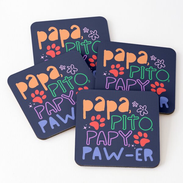 Item preview, Papa pito Papy - playful colorful paws designed and sold by SharingLove.