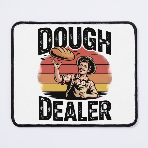 Item preview, Dough Dealer Funny Baker Tossing Bread designed and sold by Taans-Creation.