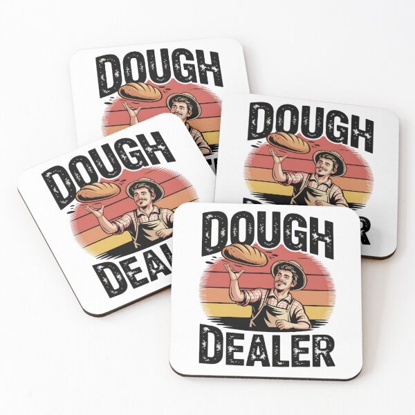 Item preview, Dough Dealer Funny Baker Tossing Bread designed and sold by Taans-Creation.