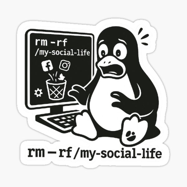 Item preview, rm -rf /my-social-life designed and sold by Zappoe.
