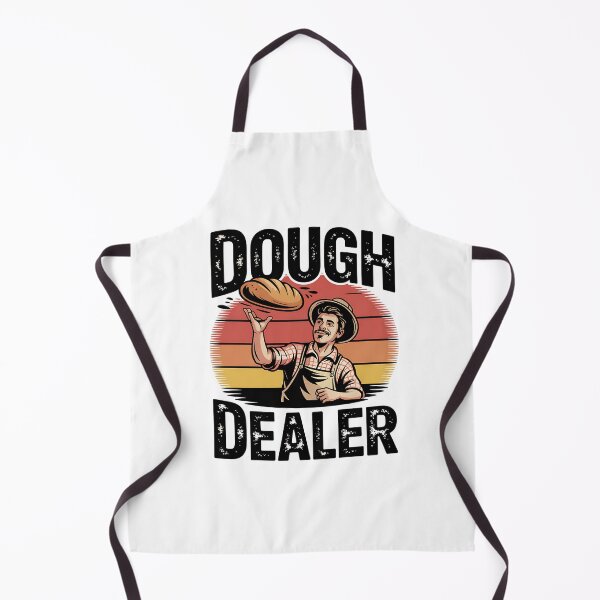 Item preview, Dough Dealer Funny Baker Tossing Bread designed and sold by Taans-Creation.