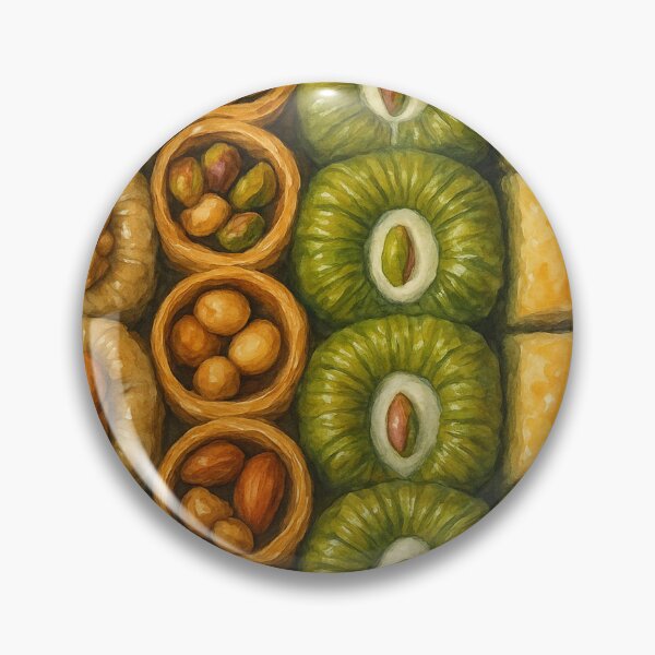 Item preview, Watercolor Delight of Turkish Baklava Assortment designed and sold by Pacika.
