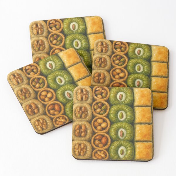 Item preview, Watercolor Delight of Turkish Baklava Assortment designed and sold by Pacika.