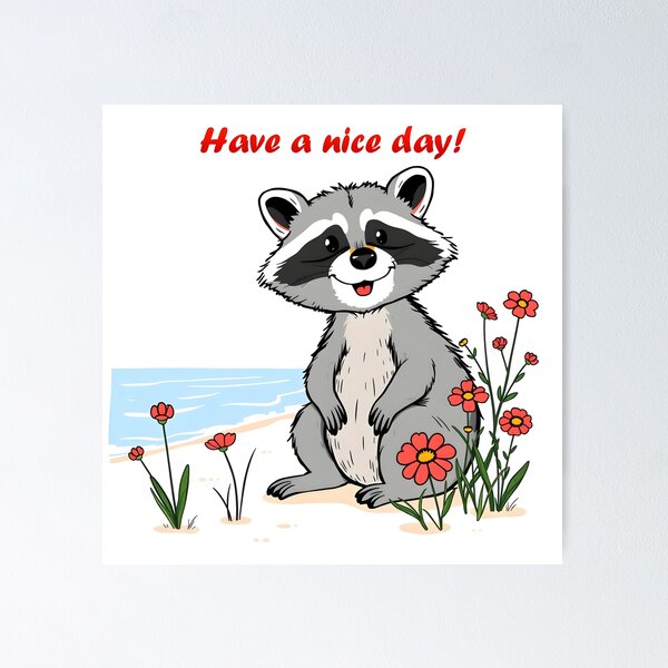 Item preview, Cute Popular Little Raccoon Collection designed and sold by TrendyDesigne412.