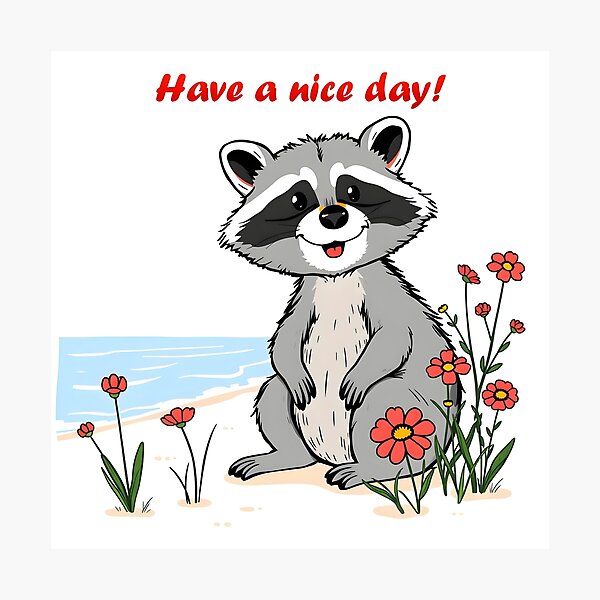 Item preview, Cute Popular Little Raccoon Collection designed and sold by TrendyDesigne412.