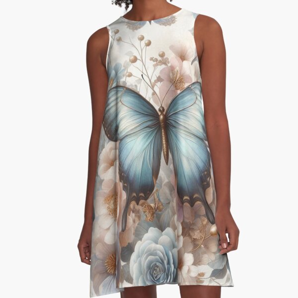 Item preview, Soft Feminine Butterflies – AI Artwork in Delicate Colors for Women’s Clothing and Accessories for Nature Lovers designed and sold by knalpot-design.