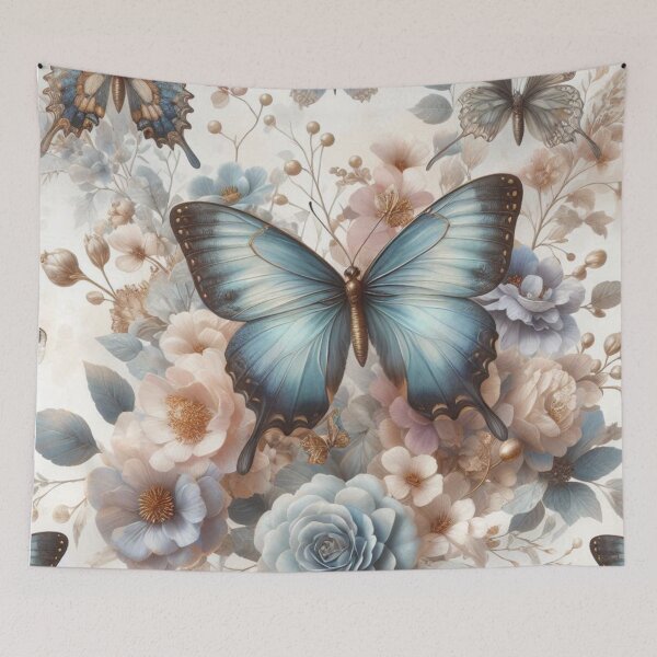 Item preview, Soft Feminine Butterflies – AI Artwork in Delicate Colors for Women’s Clothing and Accessories for Nature Lovers designed and sold by knalpot-design.