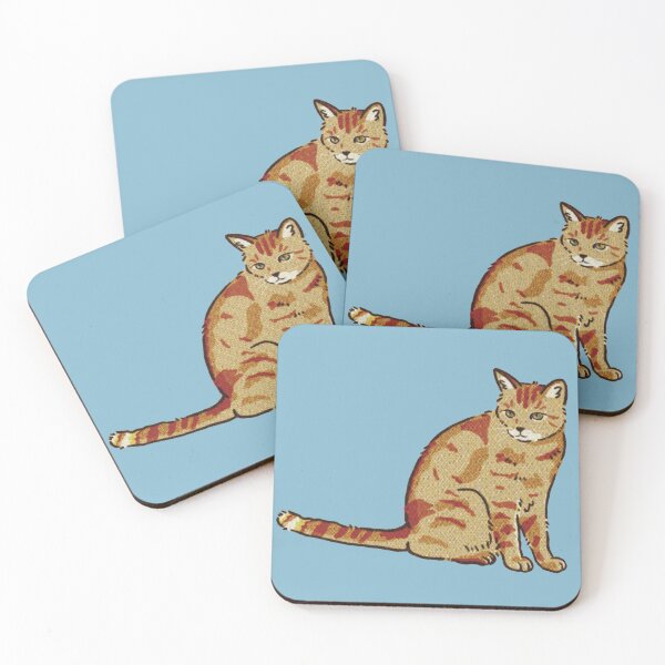 Artikelvorschau, Getigerte Katze | braun und orange entworfen und verkauft von mangopuffstudio.