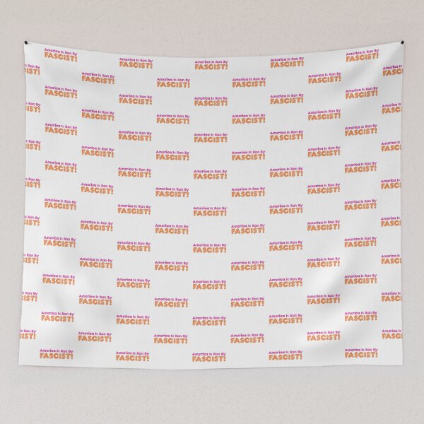Item preview, America Is Ran By Fascist Funny Dunkin' Style Destressed Design designed and sold by TheRainFamily.