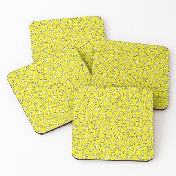 Item preview, Yellow Floral Pattern With Symmetrical Detail designed and sold by HappyHavenStu.