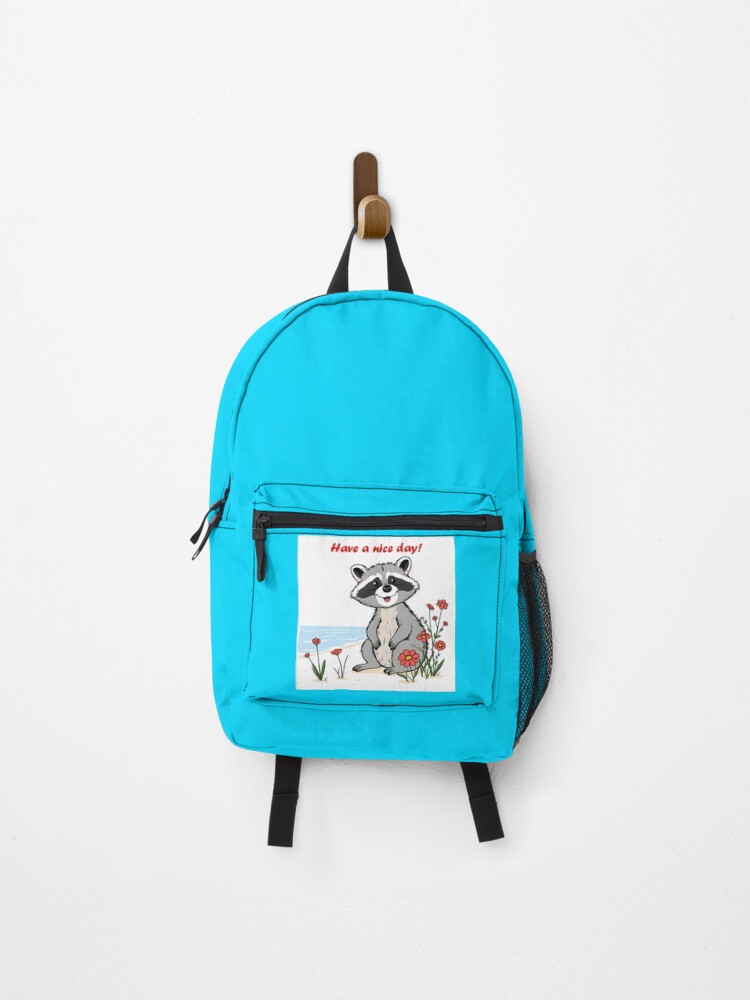 Thumbnail 1 of 3, Backpack, Cute Popular Little Raccoon Collection designed and sold by Boki777.