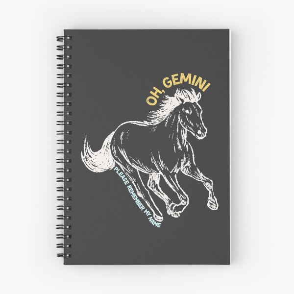 Artikelvorschau, Oh Gemini Pferd (schwarz) entworfen und verkauft von karma-style.