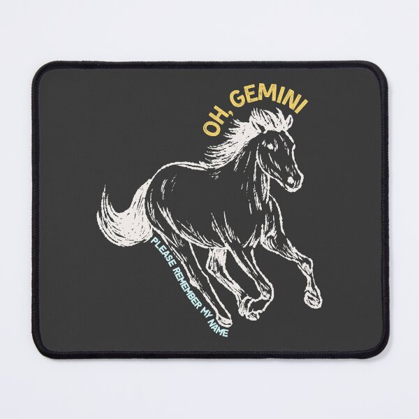 Item preview, Oh Gemini Horse (black) designed and sold by karma-style.