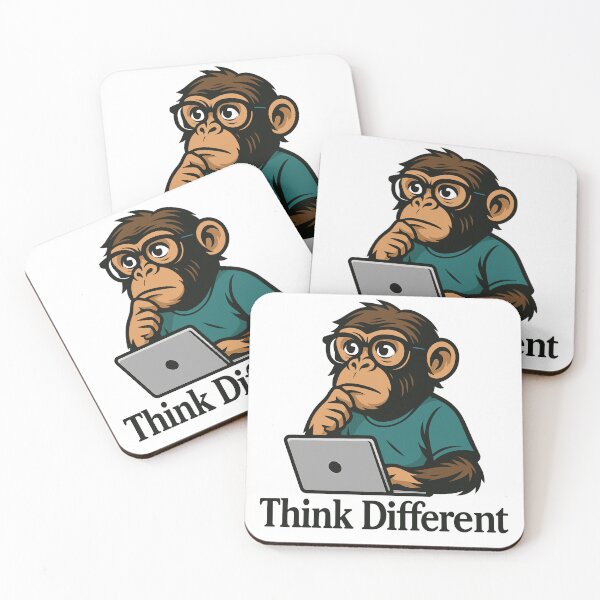 Item preview, Think Different Monkey designed and sold by aipolohu.