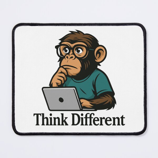 Item preview, Think Different Monkey designed and sold by aipolohu.