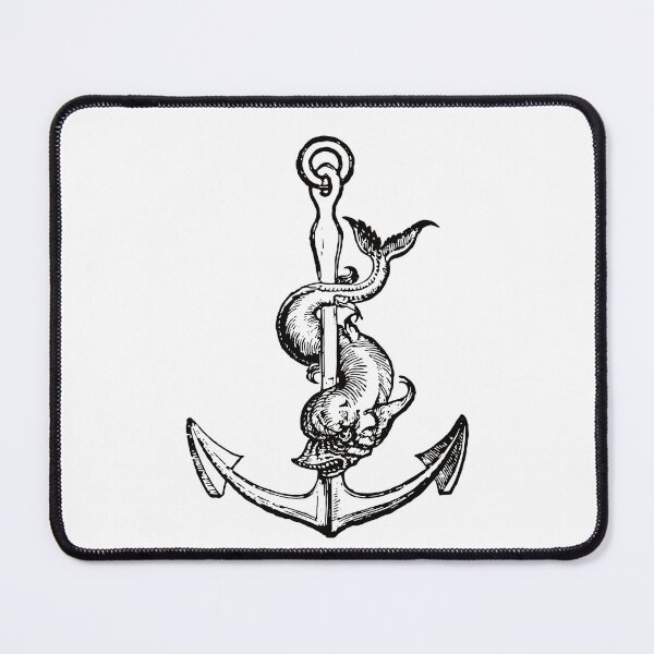 Item preview, Vintage Anchor And Monster Fish Design designed and sold by TheRainFamily.