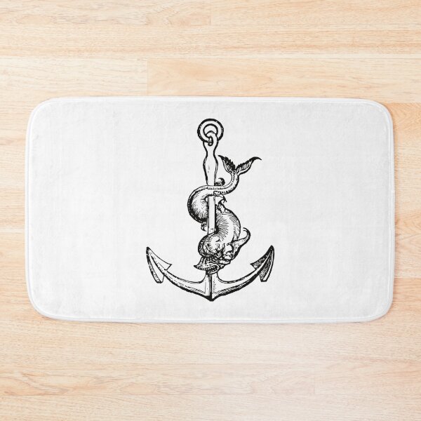 Item preview, Vintage Anchor And Monster Fish Design designed and sold by TheRainFamily.