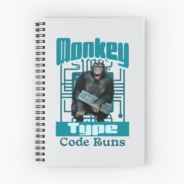 Item preview, Monkey Type, Code Runs Funny Full-Stack Developer Software Engineer designed and sold by Vac1.