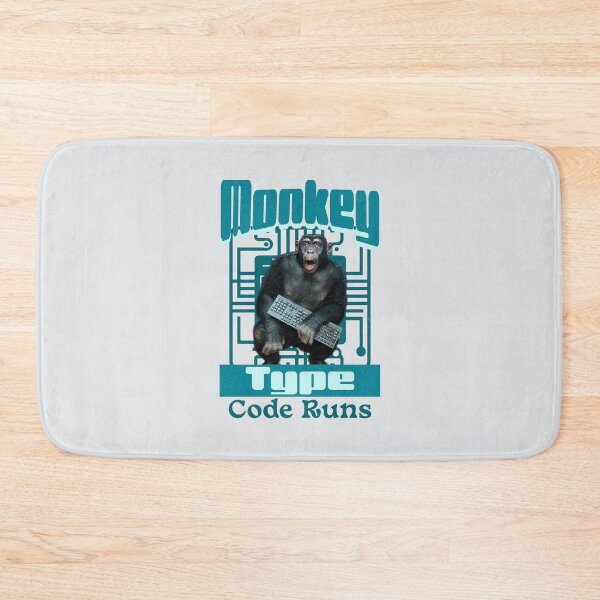 Item preview, Monkey Type, Code Runs Funny Full-Stack Developer Software Engineer designed and sold by Vac1.