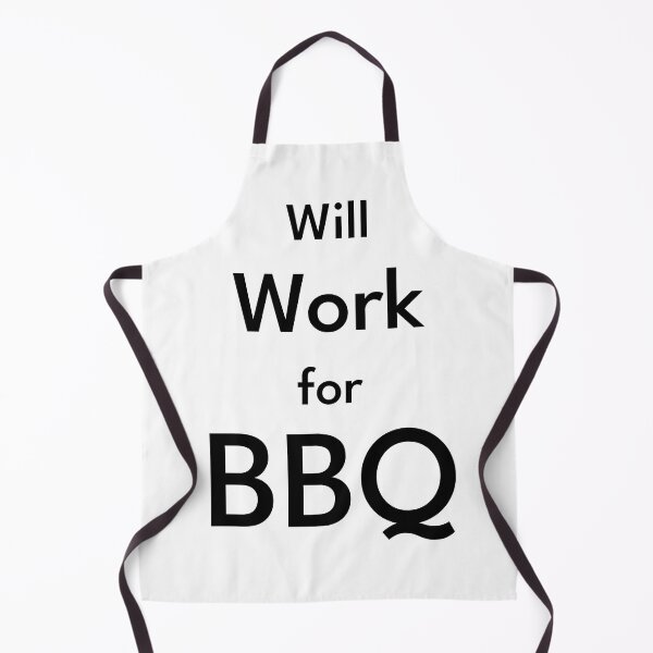 Item preview, Will Work for BBQ – Funny Grill Master & Barbecue Lover Quote designed and sold by AlbCraft.