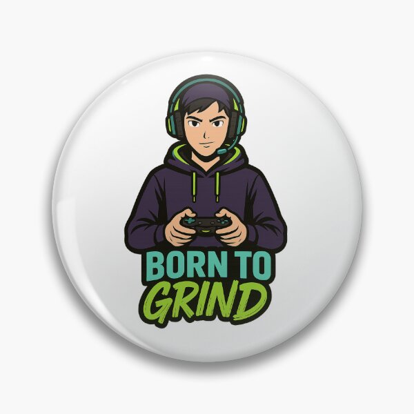 Item preview, Born to Grind – Gamer motif in anime style designed and sold by Rukage.