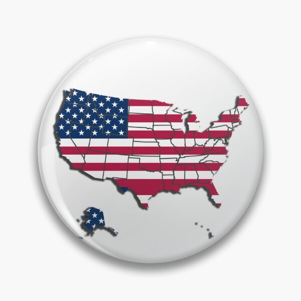 Item preview, United States Flag Map – Patriotic USA Design designed and sold by Breaking Shop.