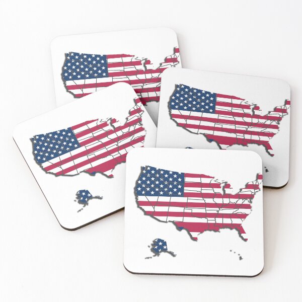 Item preview, United States Flag Map – Patriotic USA Design designed and sold by Breaking Shop.