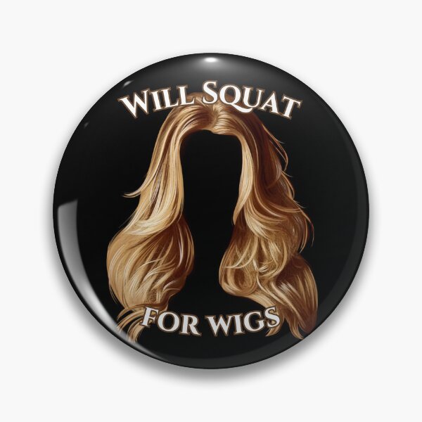 Item preview, Will Squat For Wigs - Final Fantasy 7 designed and sold by MilkyWayMedia.