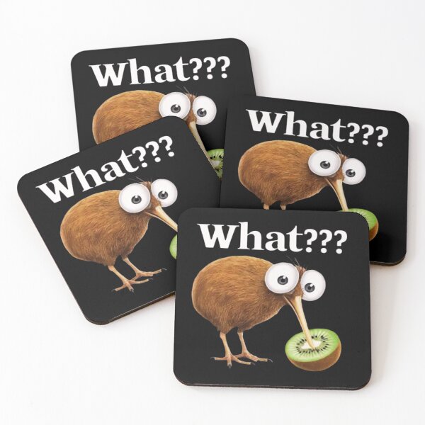 Item preview, Confused Kiwi Bird with Kiwi Fruit - Funny Bird Art designed and sold by Colorful-Garden.