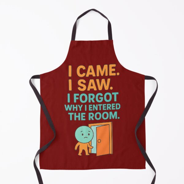 Item preview, Funny Confused Cartoon Quote – I Came I Saw I Forgot designed and sold by Maximilianos.