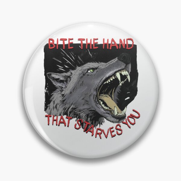 Item preview, Bite the Hand That Starves You - Fierce Wolf Art designed and sold by Spellhound.