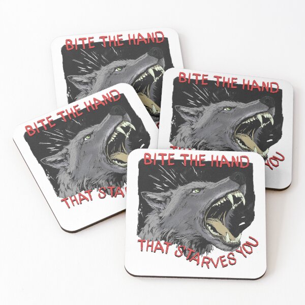 Item preview, Bite the Hand That Starves You - Fierce Wolf Art designed and sold by Spellhound.