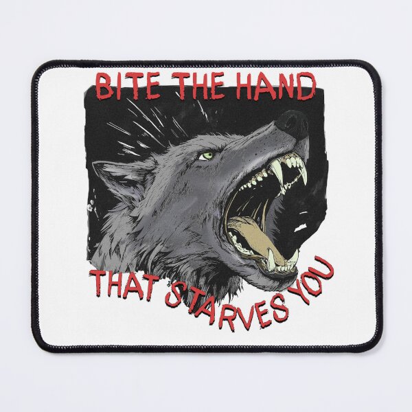 Item preview, Bite the Hand That Starves You - Fierce Wolf Art designed and sold by Spellhound.