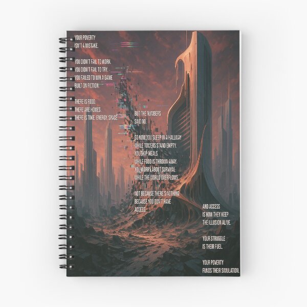Item preview, Your Poverty Isn’t a Mistake – Dystopian Anti-Capitalist Poster designed and sold by CrumblyStudio.