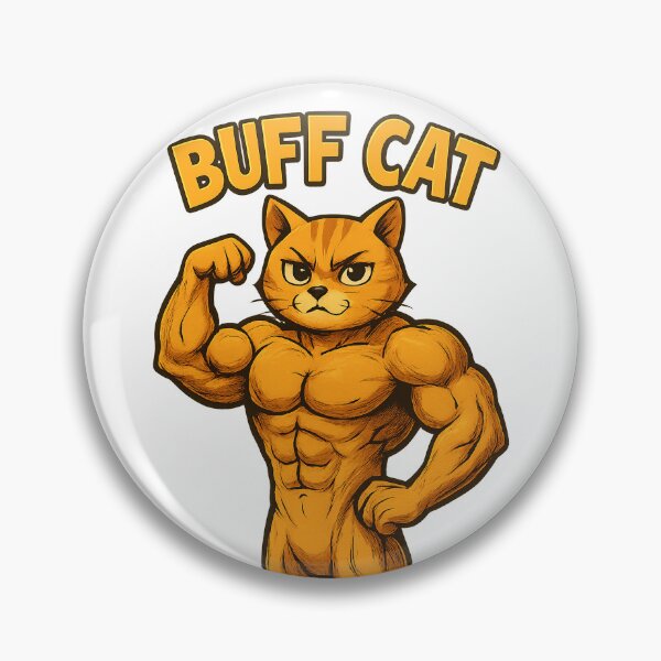 Item preview, Buff Cat – Strong Muscle Cat designed and sold by Kunst-Shirt.