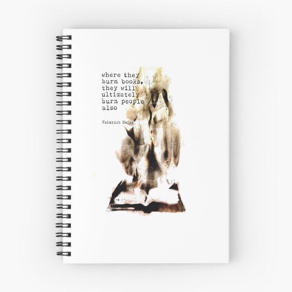 Item preview, Where They Burn Books – Charred Censorship Art designed and sold by charliebarly.