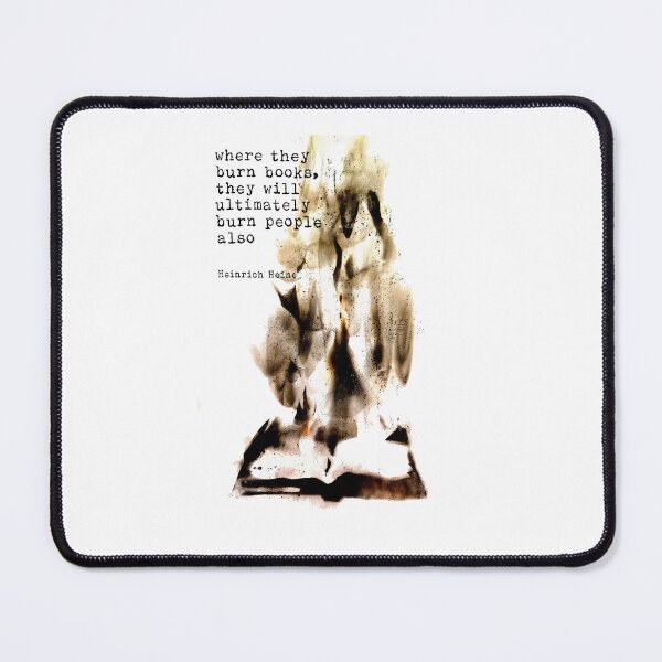 Item preview, Where They Burn Books – Charred Censorship Art designed and sold by charliebarly.